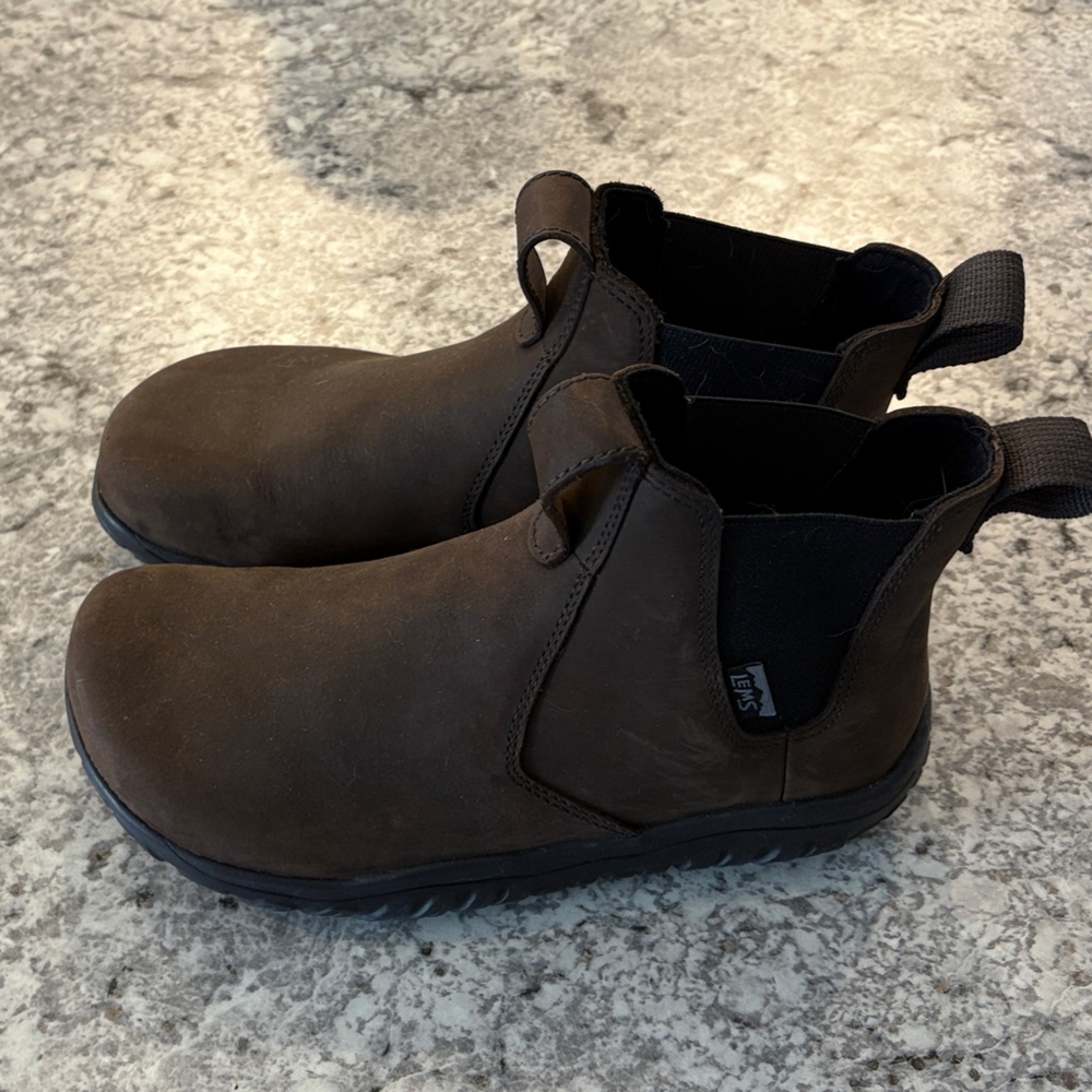 Lems Chelsea Dark Brown Leather Ankle Boots